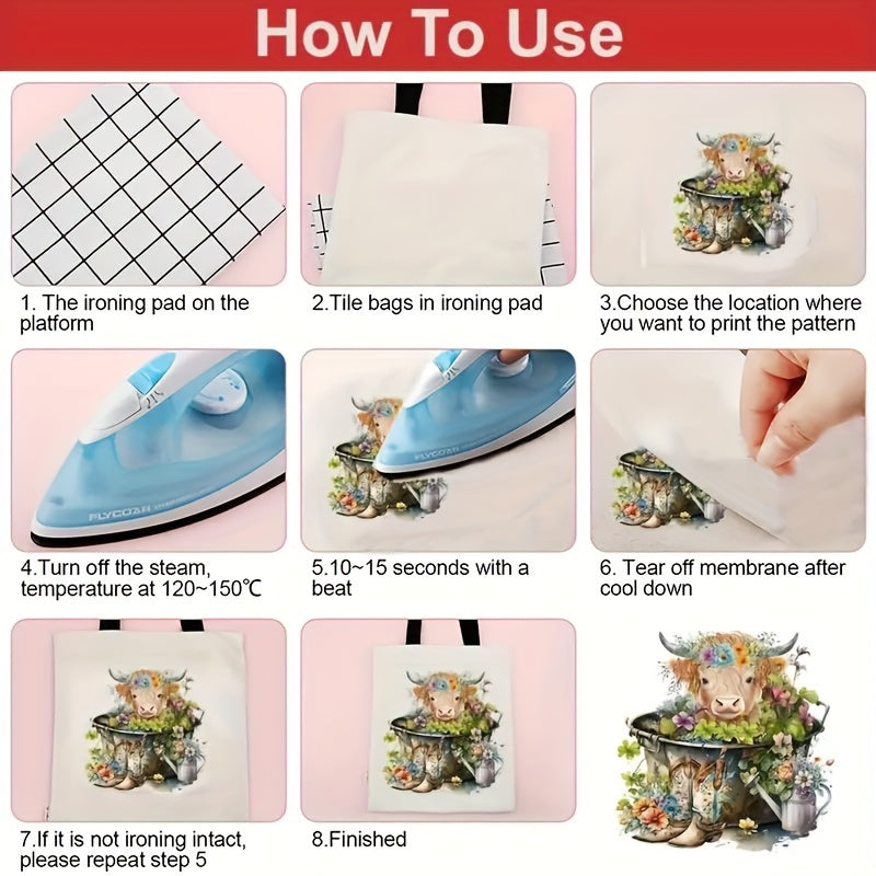 Cute Cartoon Pattern Iron On Heat Transfers For T Shirts ._4_image