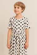 Ruffle Collar Polka Dot Dress I MH_0_image