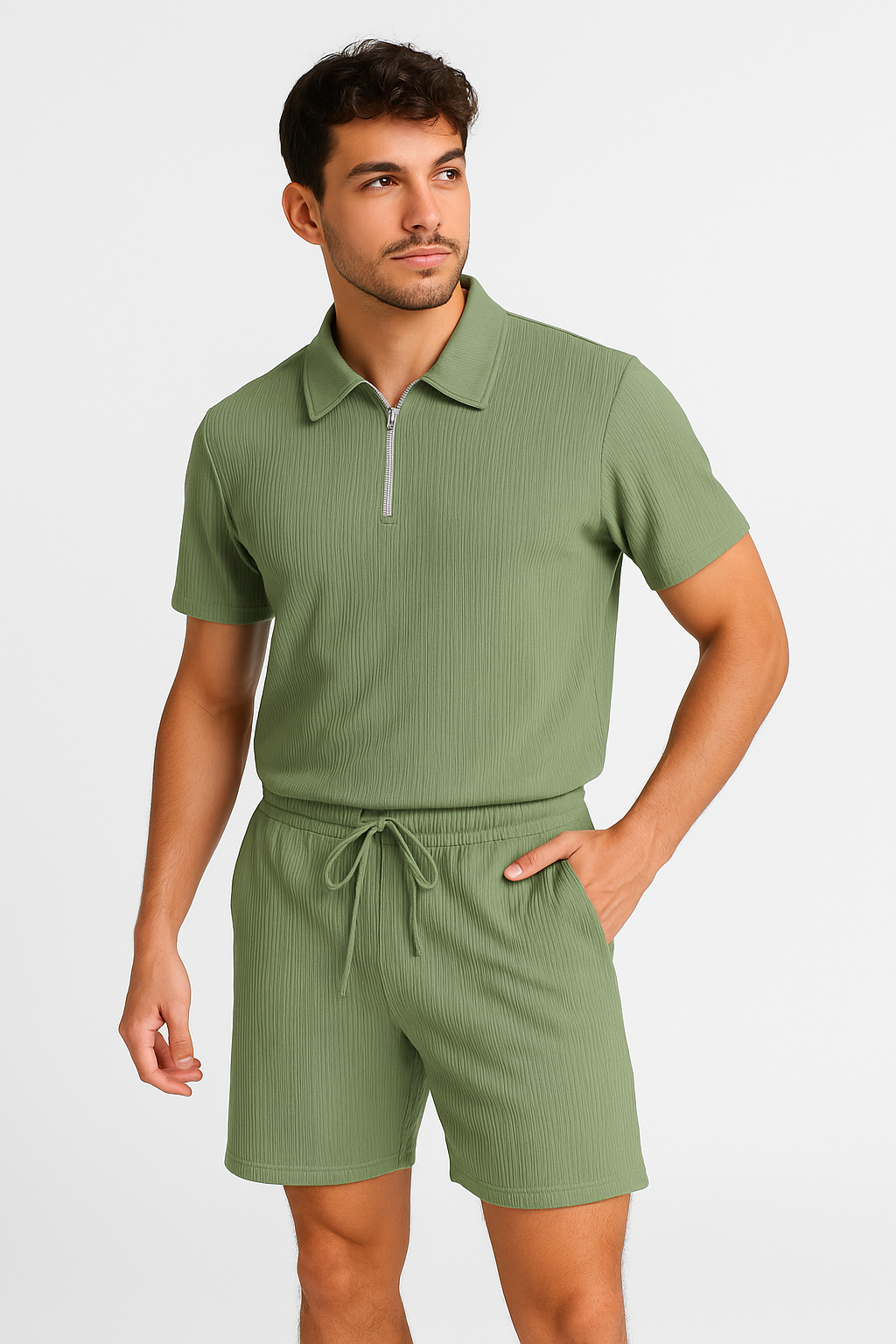 Men's Ridge Zip Polo Co-ord Set I MH_0_image