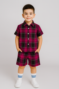 Bold Plaid Explorer: Boys’ Shirt & Short Set I MH_0_image